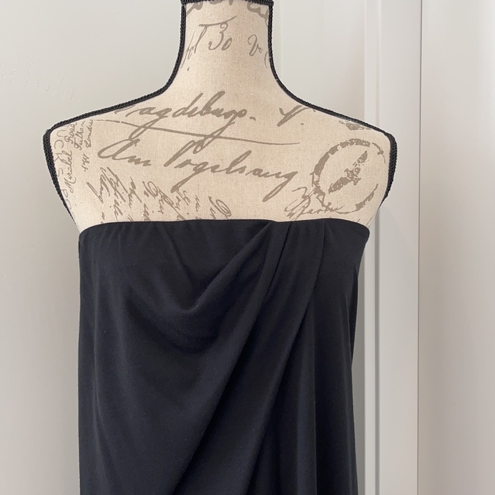 Theory black knit strapless dress - Picture 2 of 6